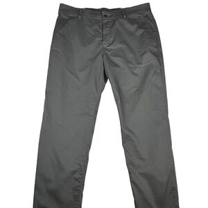 Nike Dri Fit UV Chino Men's Golf Pants 38x32 Gray Flat Front Athletic Trousers